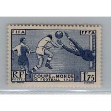FRANCIA 1938 Yv. 396 MUNDIAL DE FUTBOL ESTAMPILLA NUEVA CON GOMA 15 €